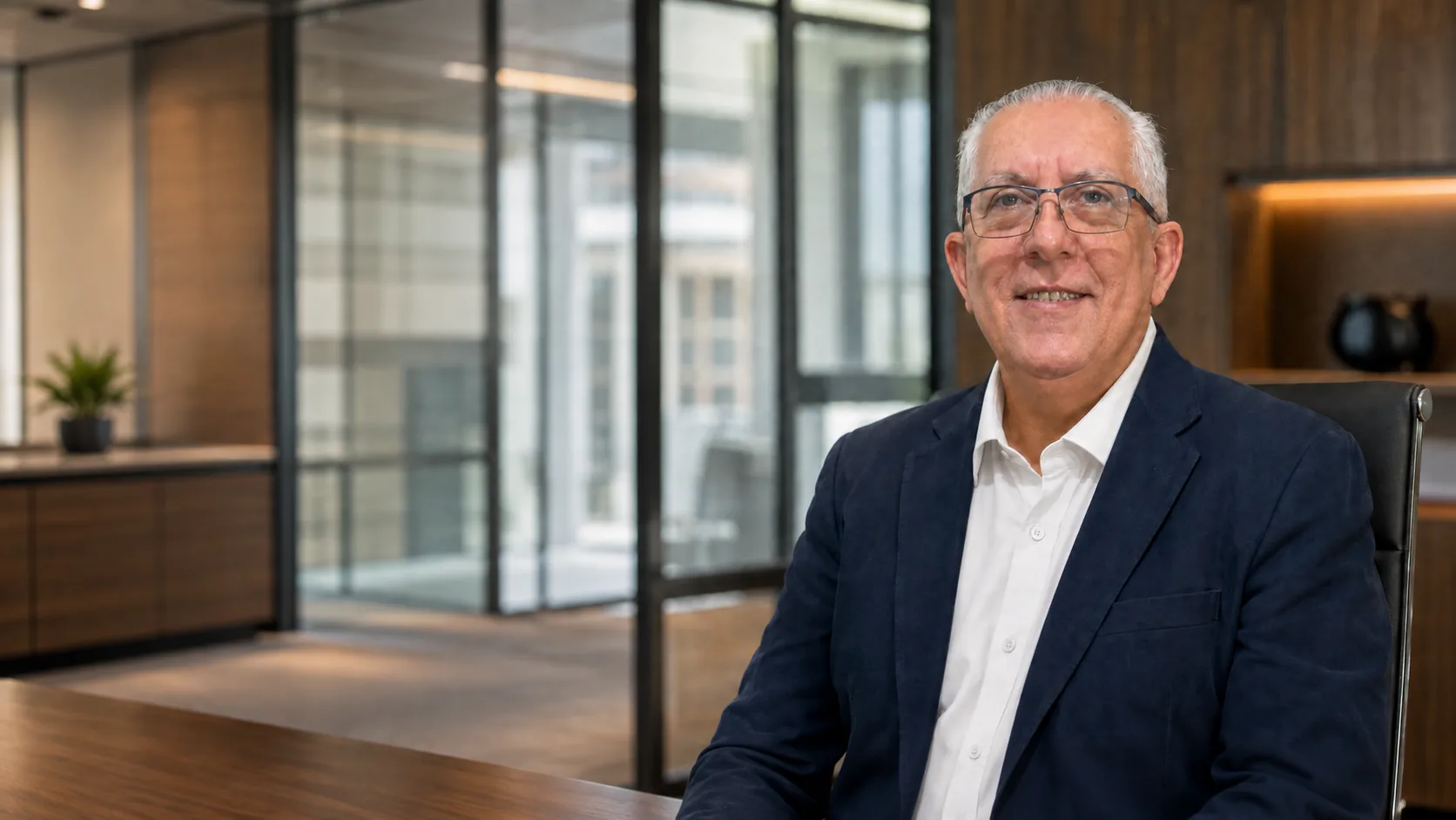 João Leles Crisóstomo Sobrinho, contador e consultor contábil estratégico em São Paulo, de terno azul-marinho